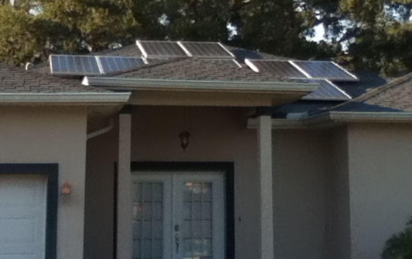 Rooftop solar panels on a Florida home near Tampa turning sunshine into lower power bills